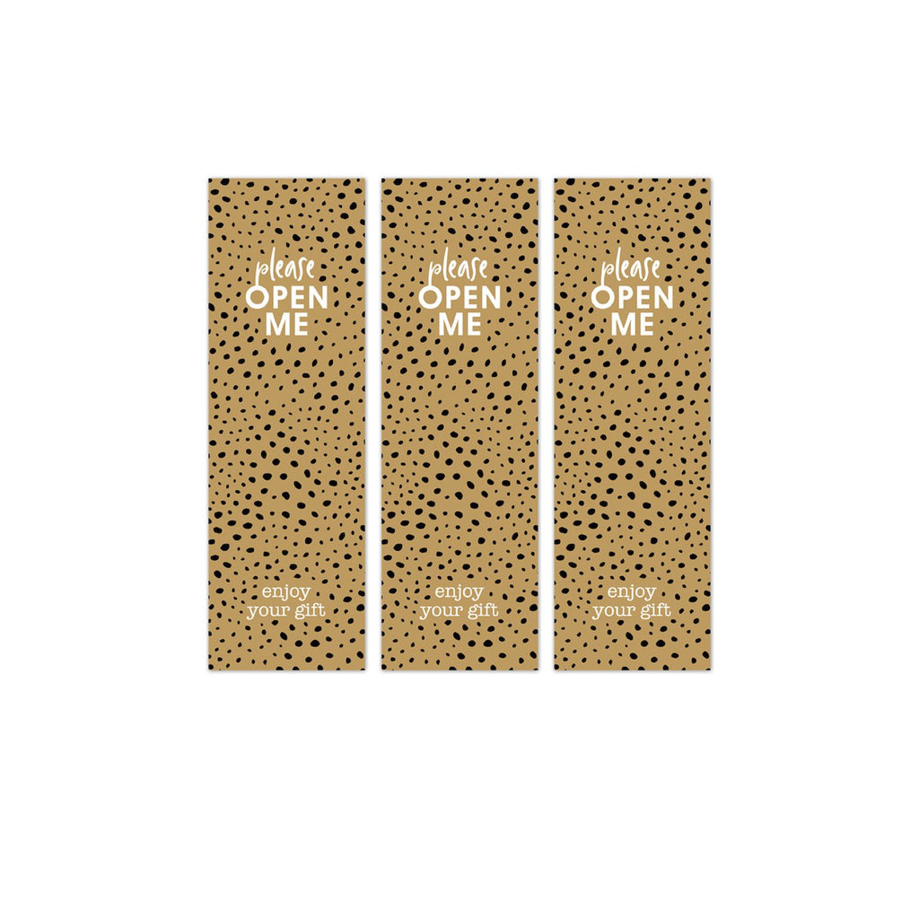 XXL Sluitsticker Open me - Cadeaustickers op rol - 500 stuks