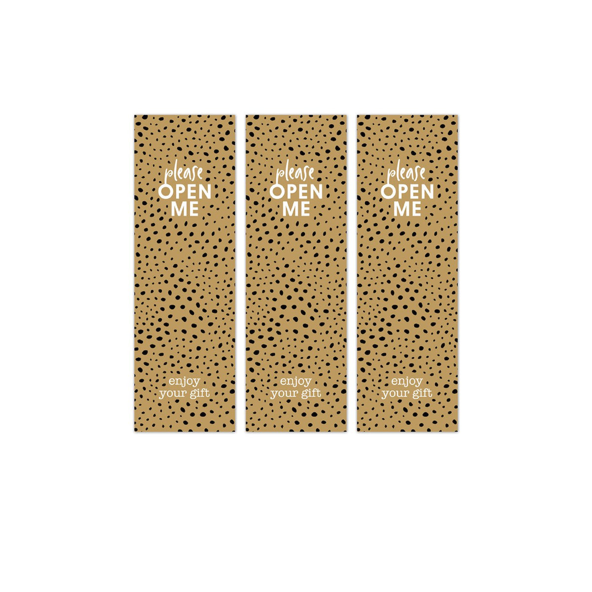 XXL Sluitsticker Open me - Cadeaustickers op rol - 500 stuks