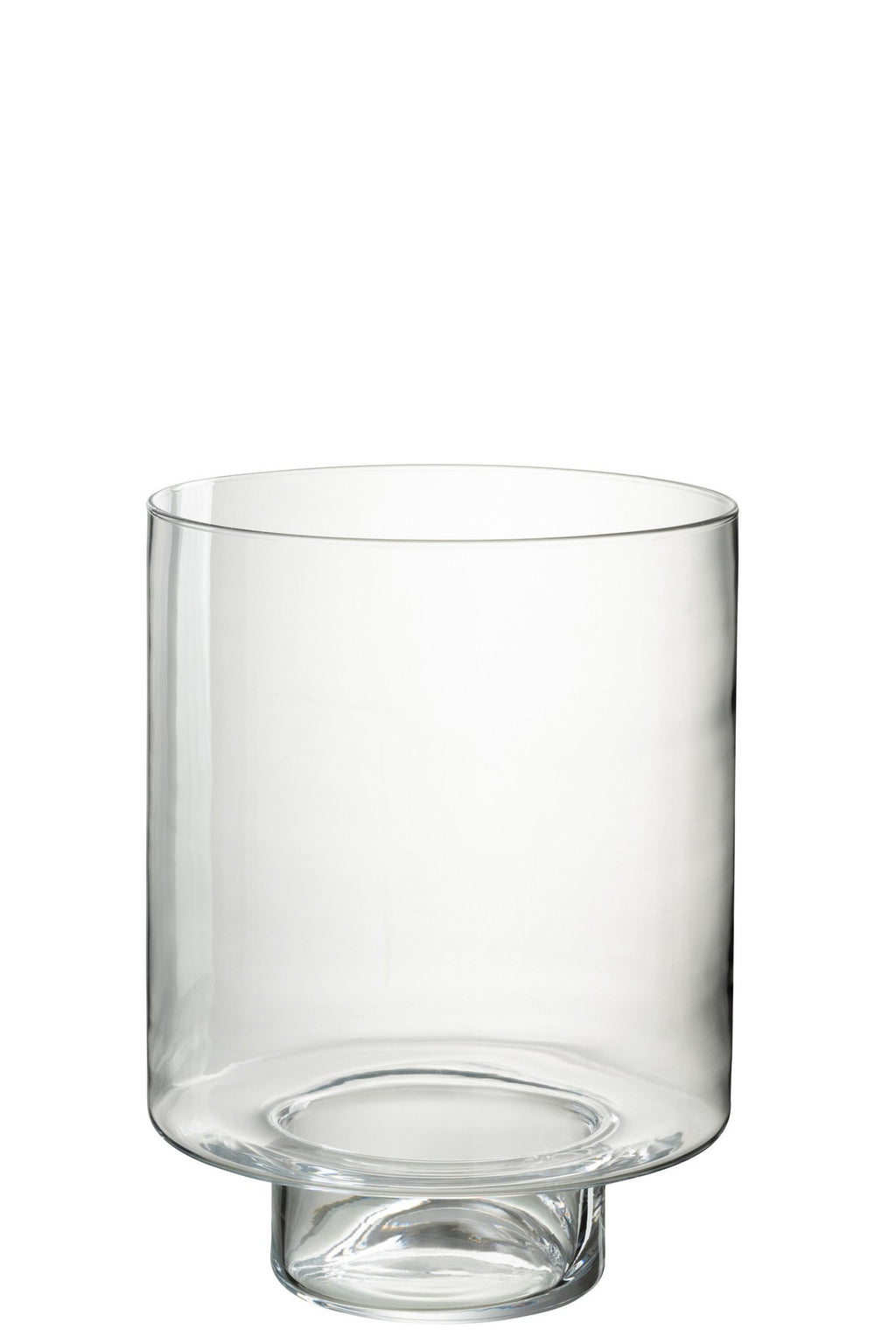 J-Line windlicht Recht - kaarshouder - glas - transparant