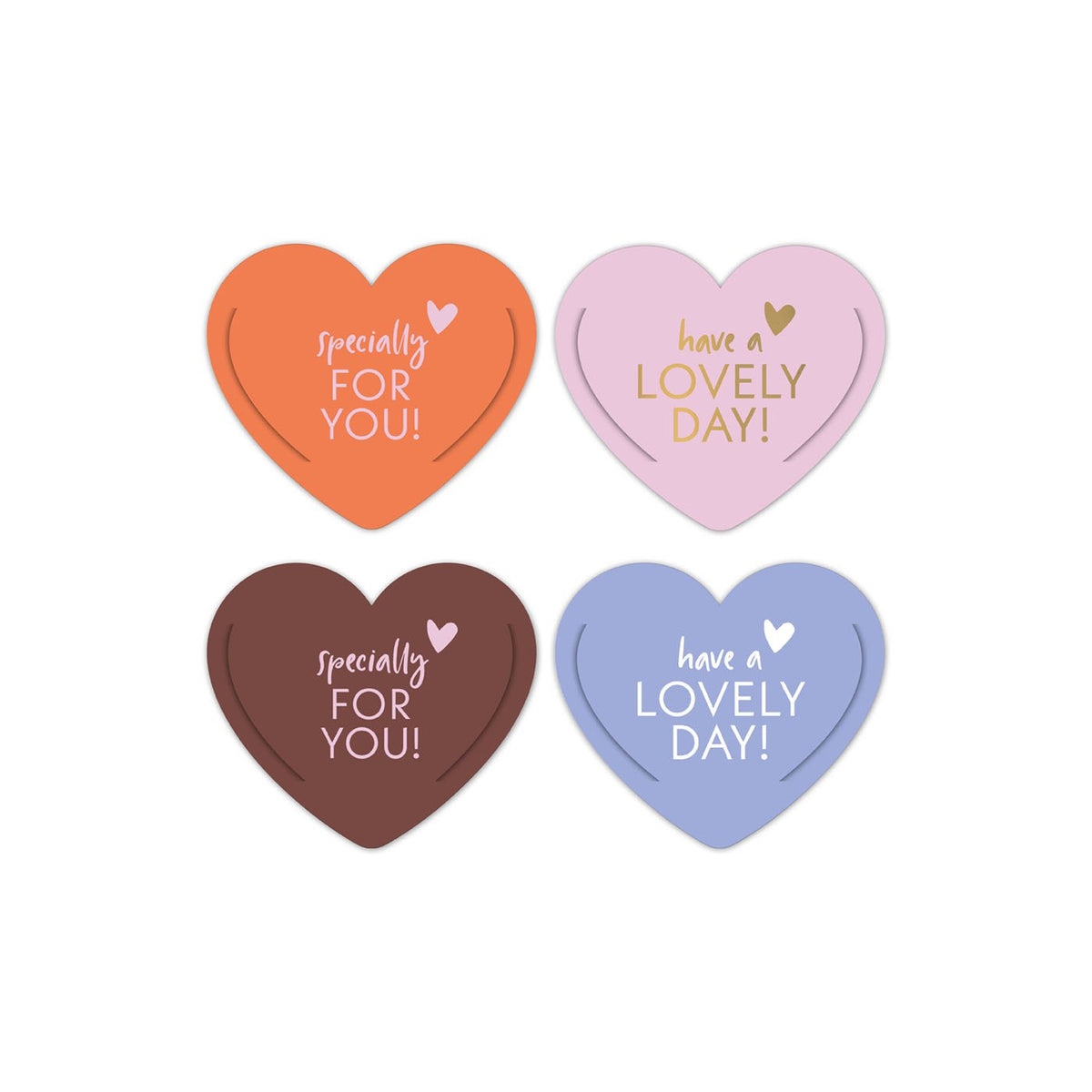 Spring '25 hearts mould cadeaulabels – 60 stuks