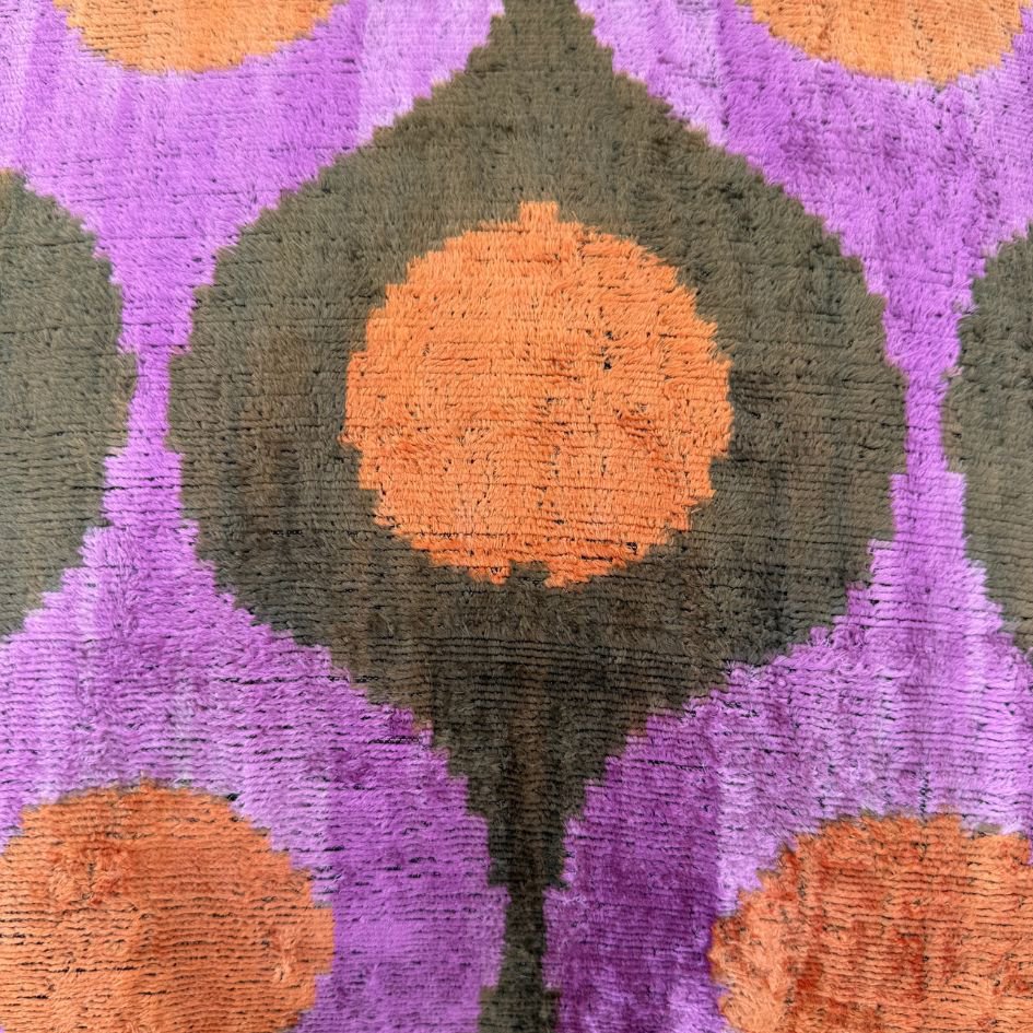 Velvet Ikat Kussen Edgy 50x50 cm