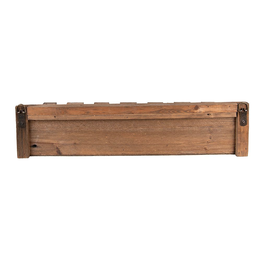 Wijnrek 57x28x14 cm Bruin Hout Flessenrek