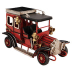 Kerstdecoratie Beeld Auto 16x8x10 cm Rood Metaal