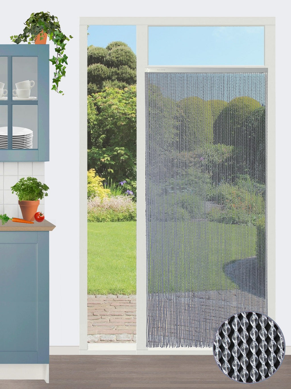 Vliegengordijn Evora Transparant 100x232 cm