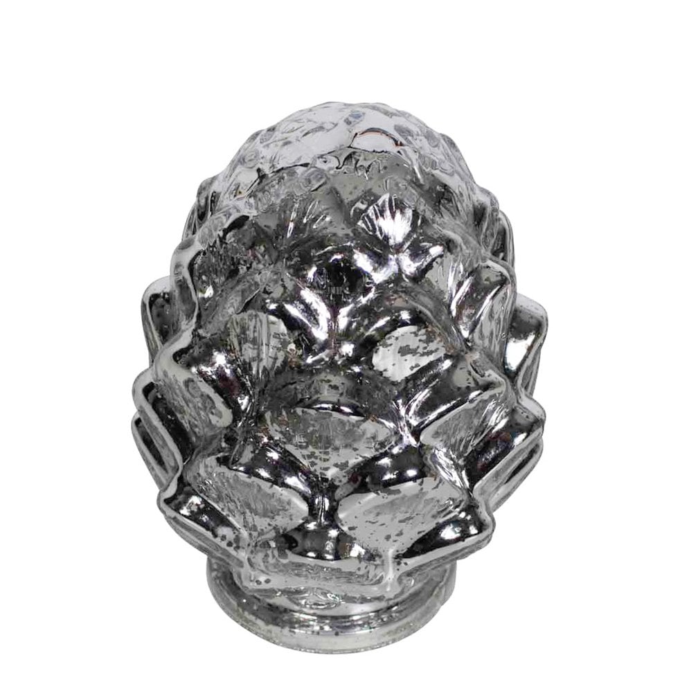 Led dennenappel zilver small 17cm*