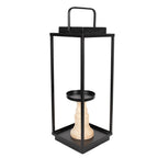 Kandelaar Set van 2 15x15x50/57 cm Zwart ijzer Kandelaar