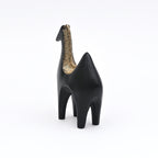 Modern zwart paardsculptuur – abstract decoratief beeldje voor