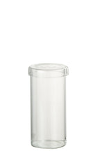 J-Line voorraadpot Lisa - glas - transparant - medium