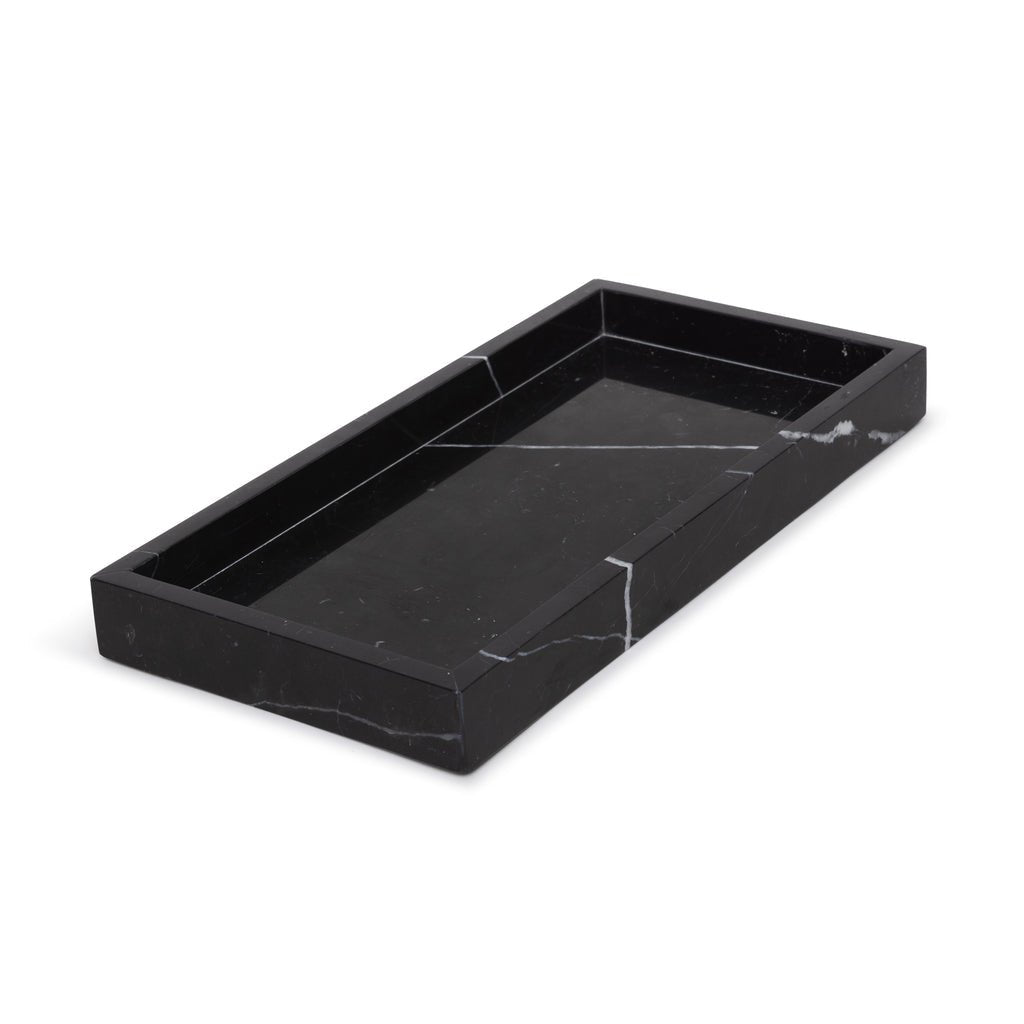 Marmer dienblad zwart 30x15cm