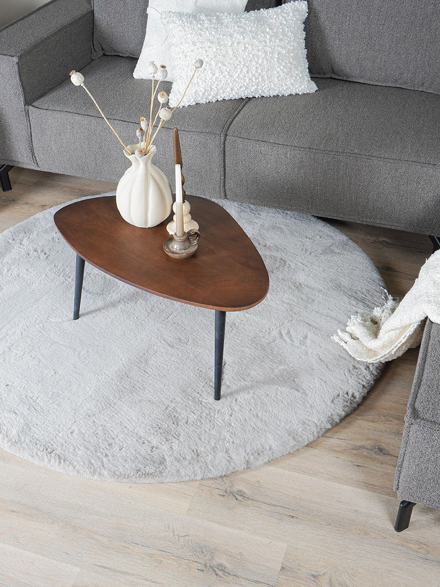 Vloerkleed Velluto Nature - Rond ø160 cm
