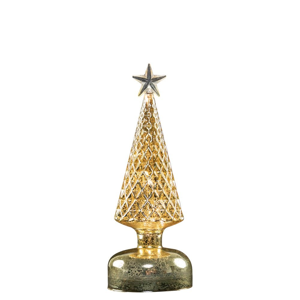 Led dennenboom goud 24cm*