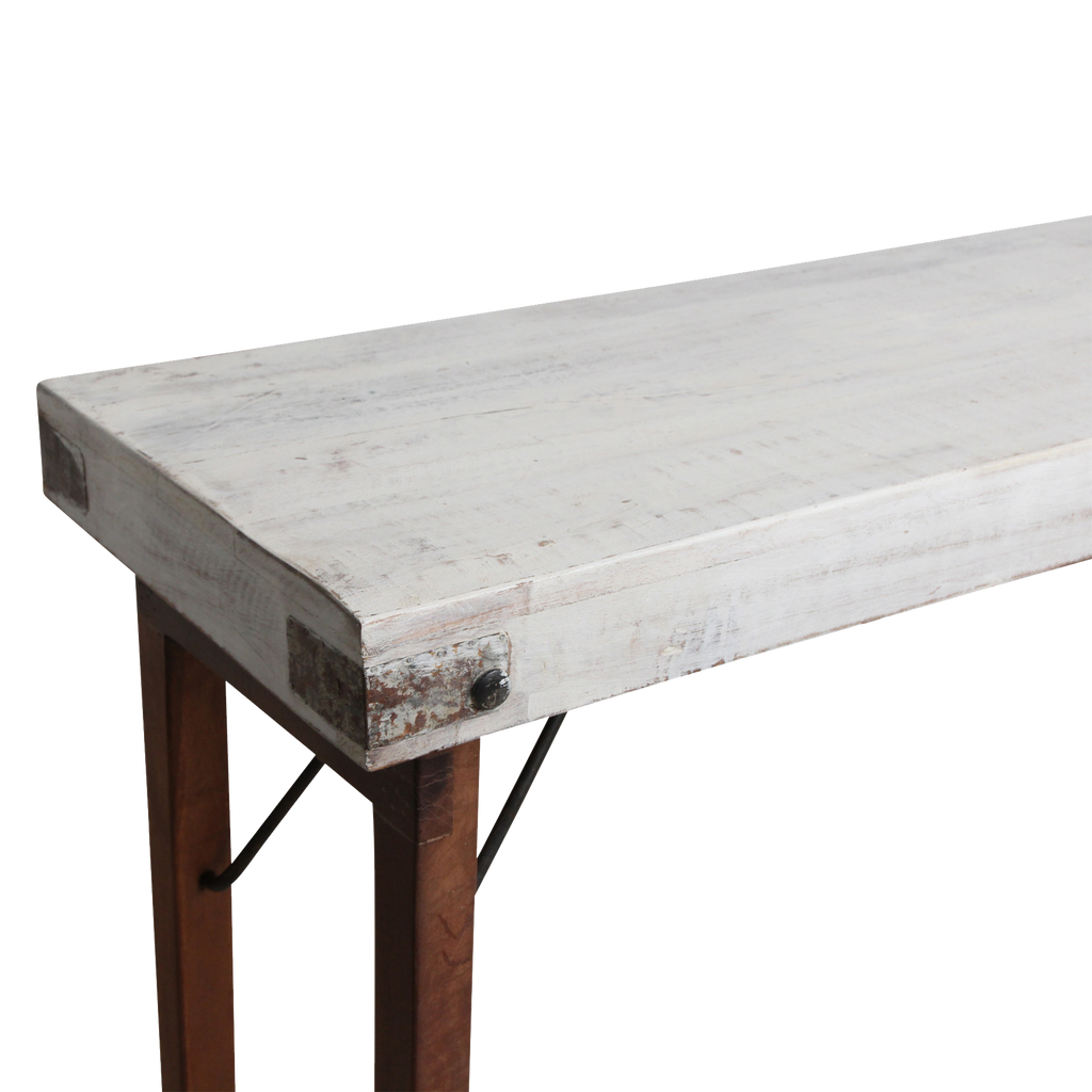 Console tafel wit opklapbaar
