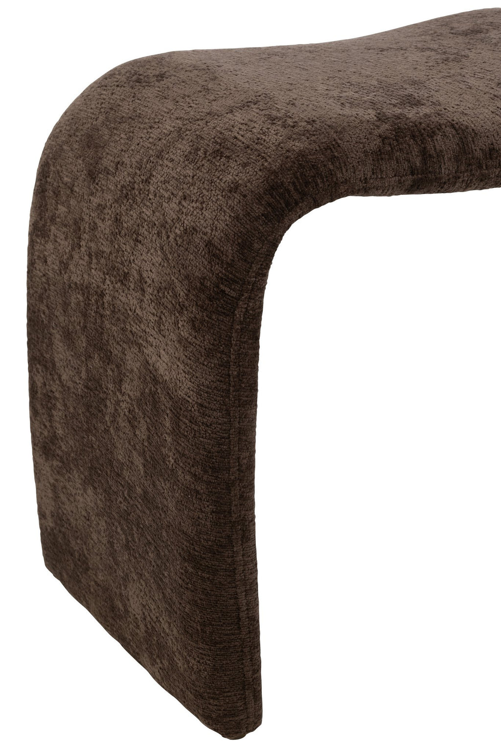 J-Line kruk N shape - textiel - donkerbruin