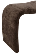 J-Line kruk N shape - textiel - donkerbruin