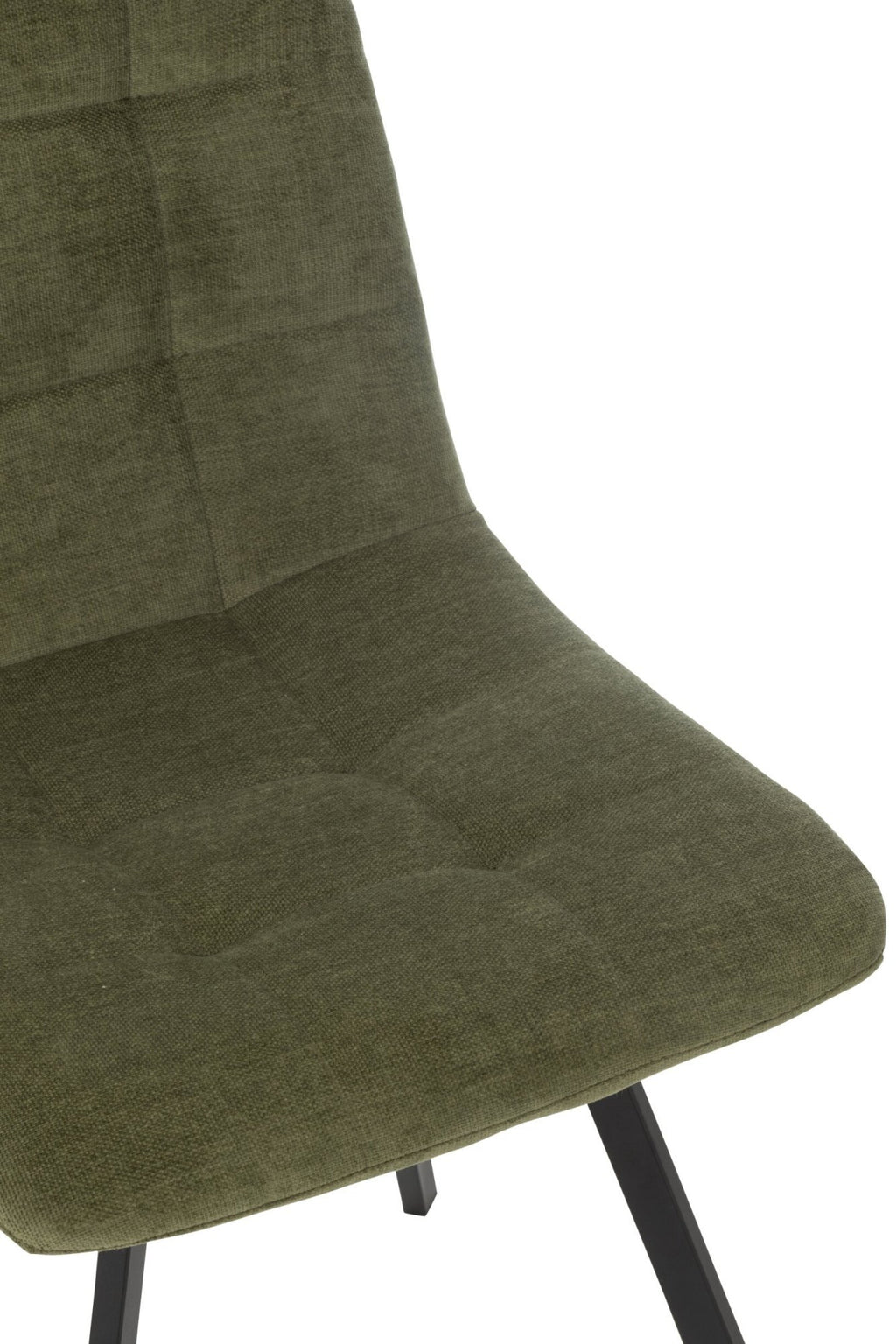 J-Line Eetstoel Clark Metaal/Polyester Groen
