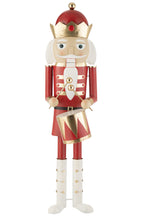 J-Line figuur Notenkraker Trammel - ijzer - rood/goud - L