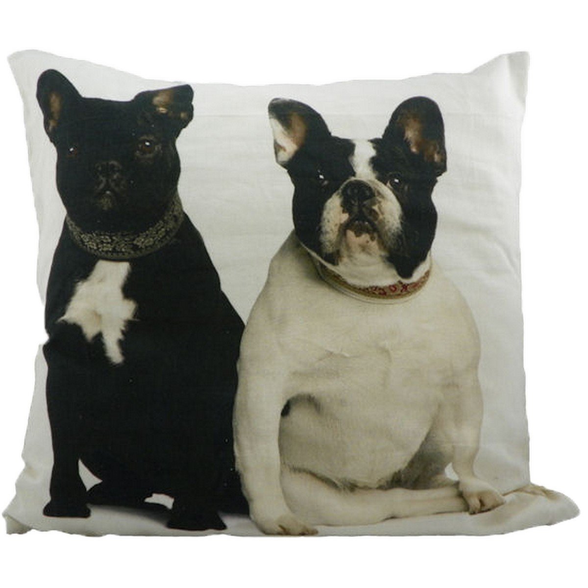 Canvas kussen franse bulldogs 50x50cm*