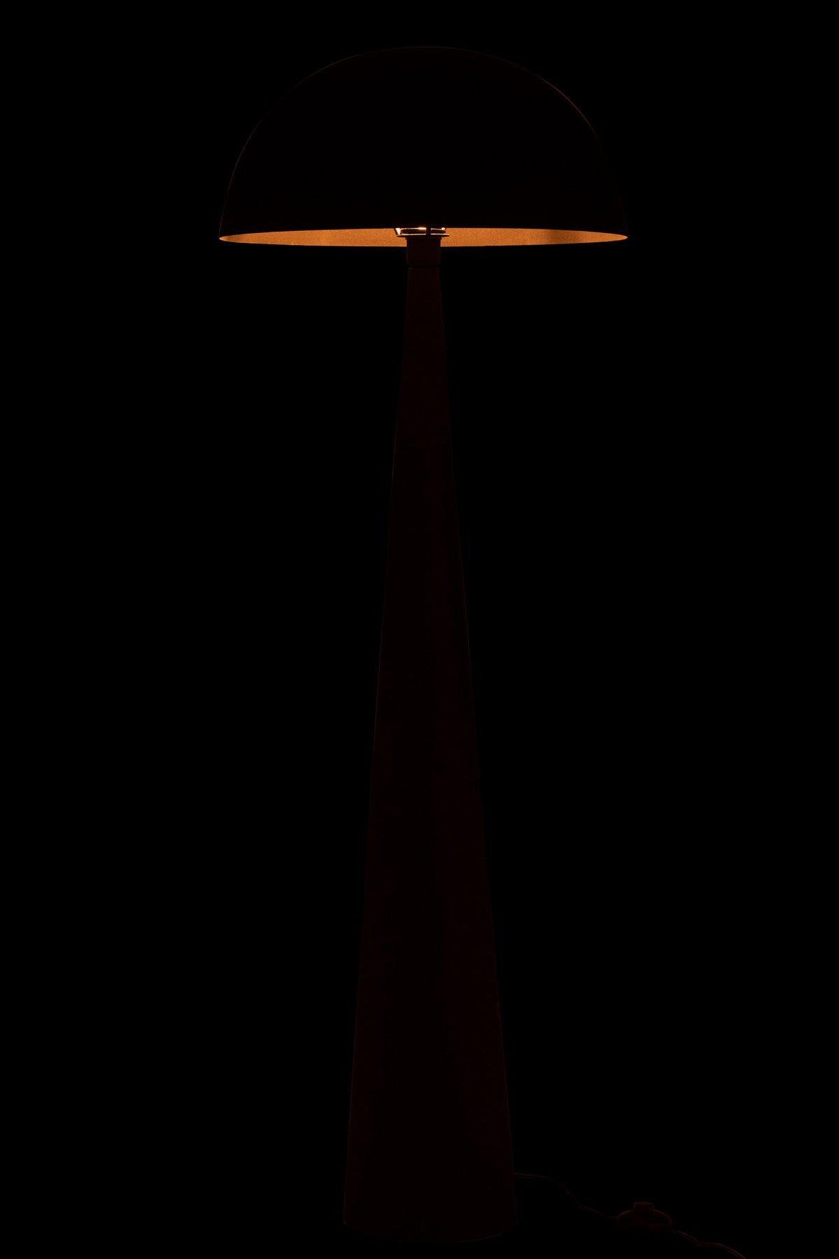 J-Line lamp Paddenstoel - metaal - zwart