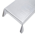 Metallic PVC tafelkleed zilver 137cmx20mtr