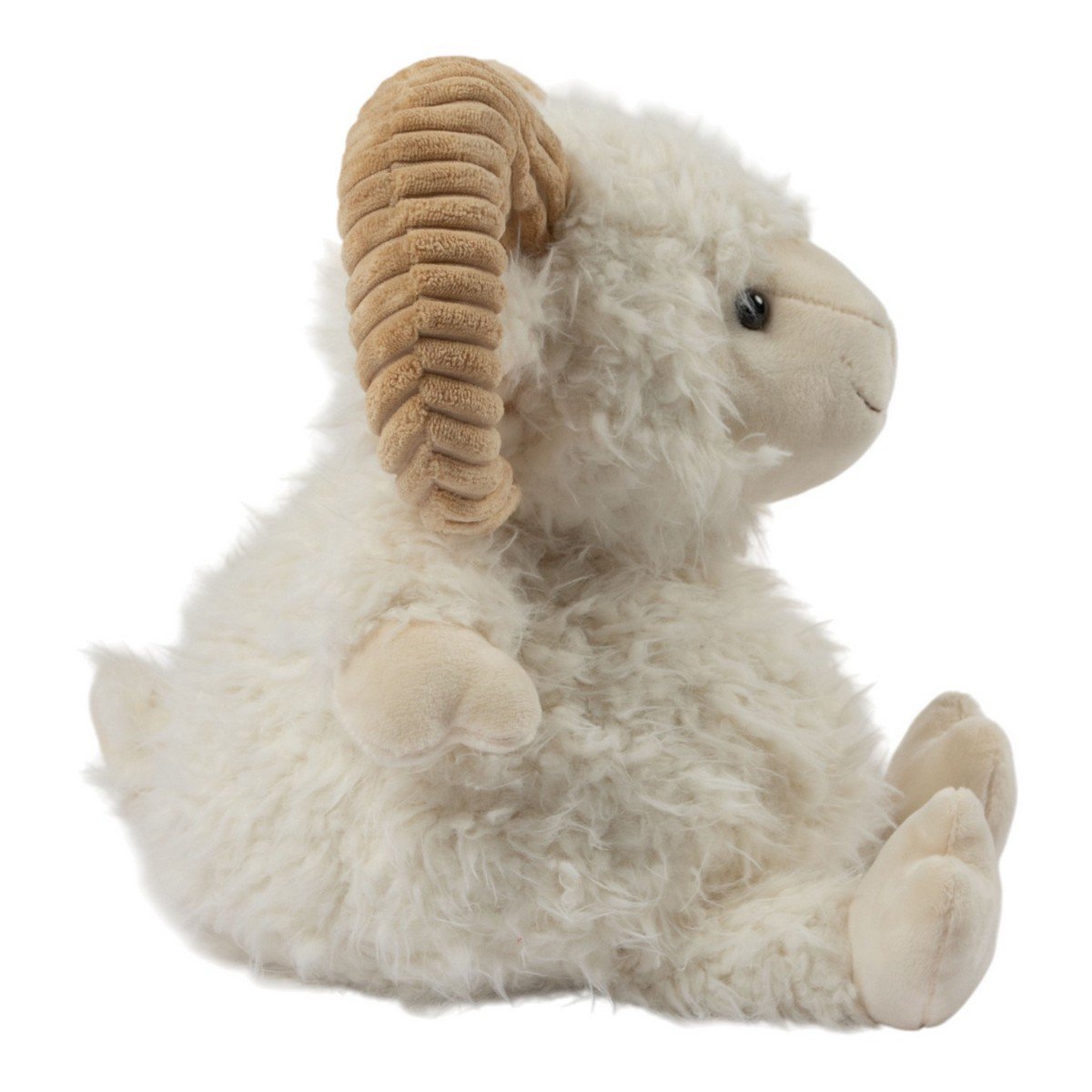 Knuffel Ram gebroken wit 28cm