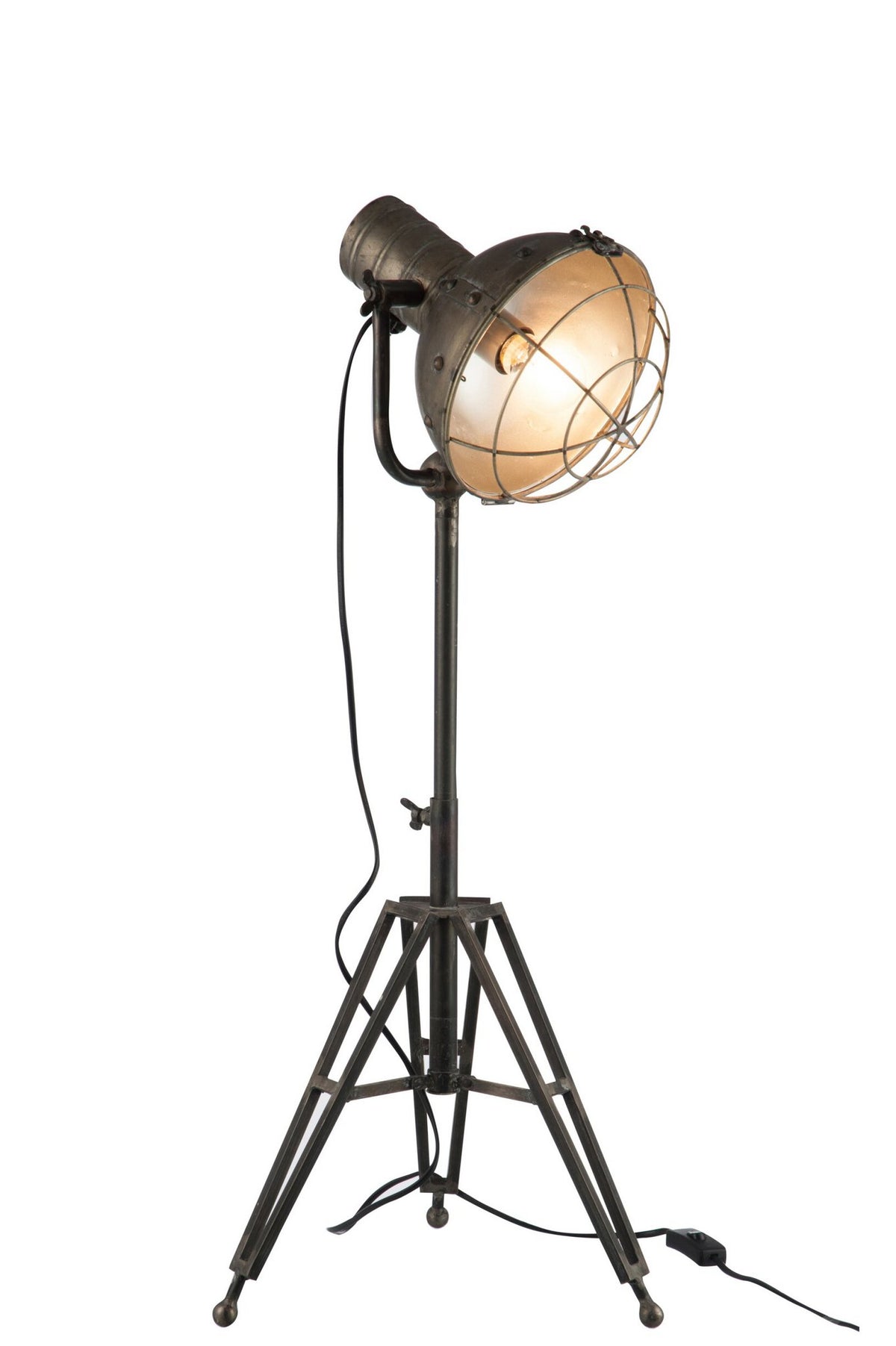 J-Line vloerlamp Spothlight - metaal - grijs