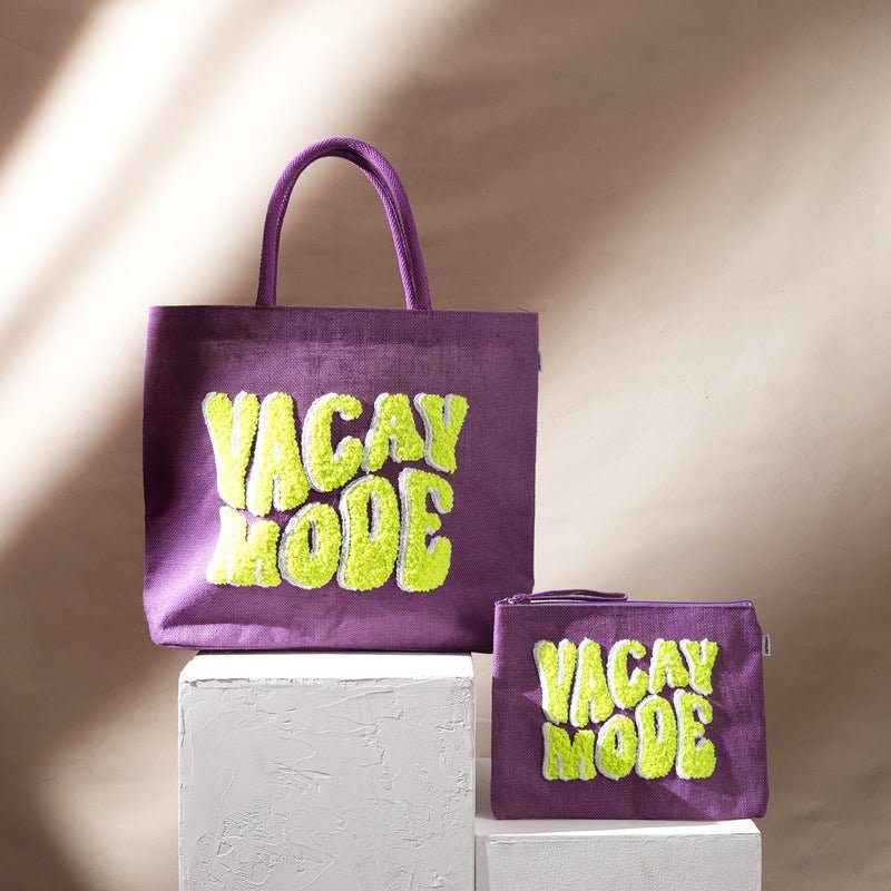 Buideltas - Vacay Mode Jute - Milieuvriendelijke reisboodschappentas (31 x 1 x 23 cm)