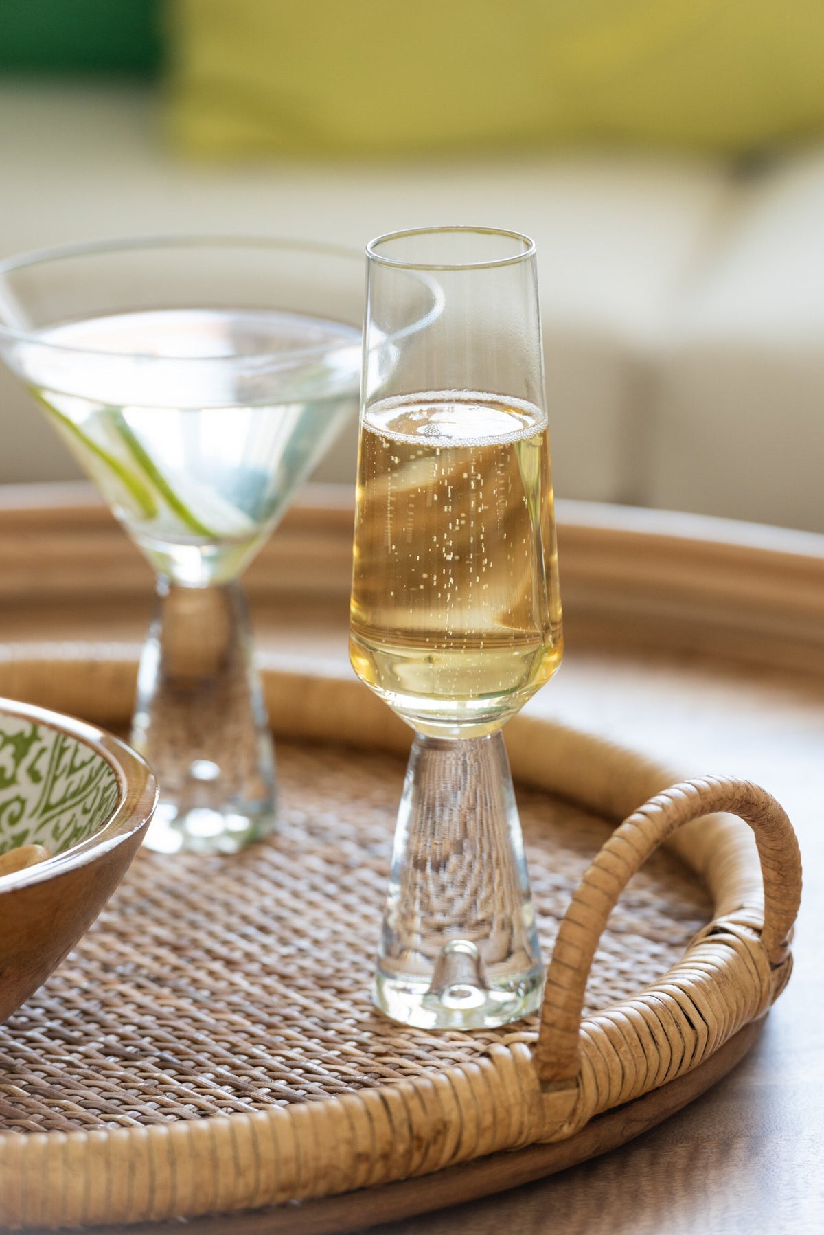 J-Line Walker champagneglas - glas - transparant