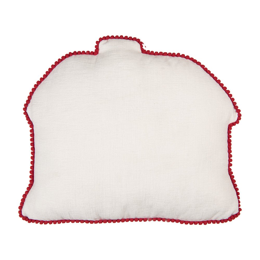 Sierkussen Gingerbread house 40x36x4 cm Bruin Polyester Huizen