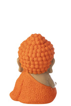 J-Line decoratie Monnik Zen - polyresin - oranje