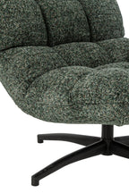 J-Line Gestoffeerde chaise longue - stof - smaragdgroen