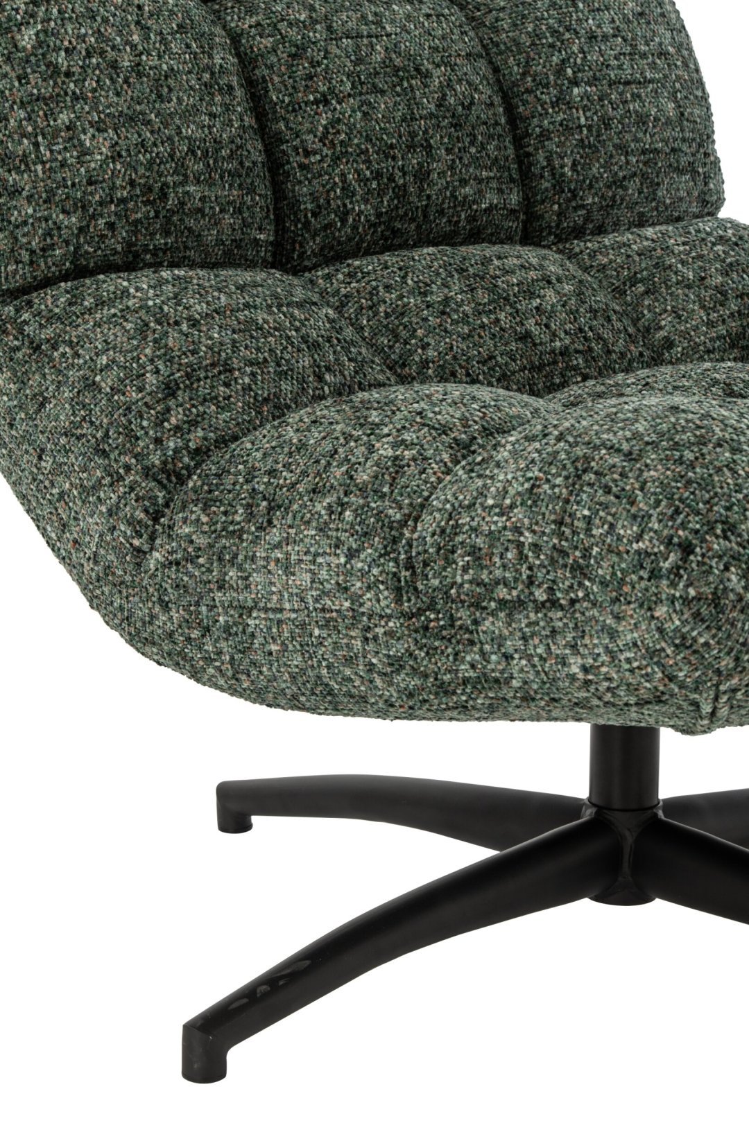J-Line Gestoffeerde chaise longue - stof - smaragdgroen