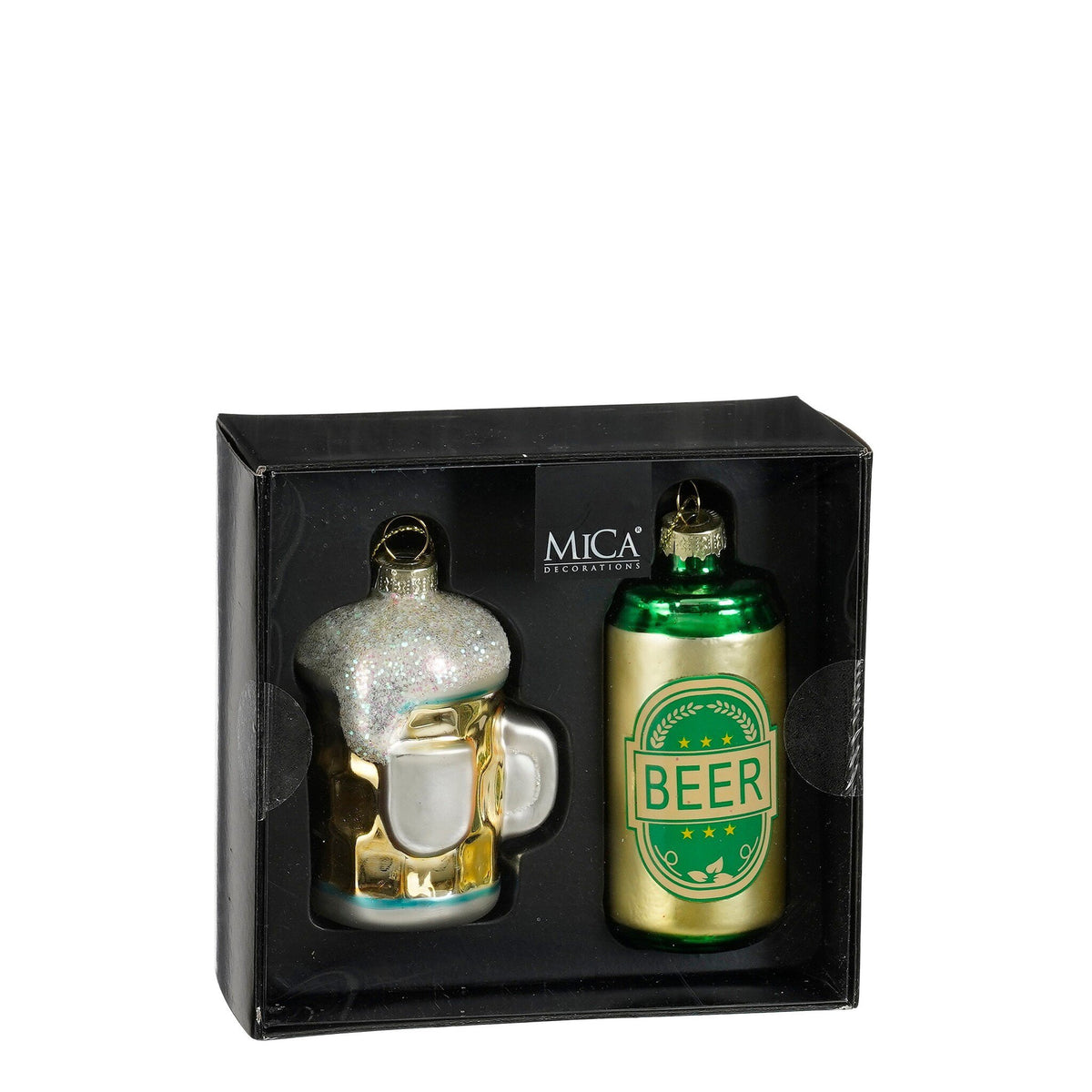 Ornament biertje 2 stuks
