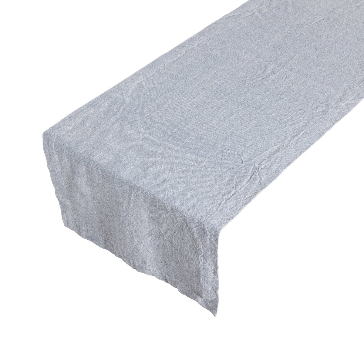 Sara Stonewash Tafelloper indigo blauw 50x140cm