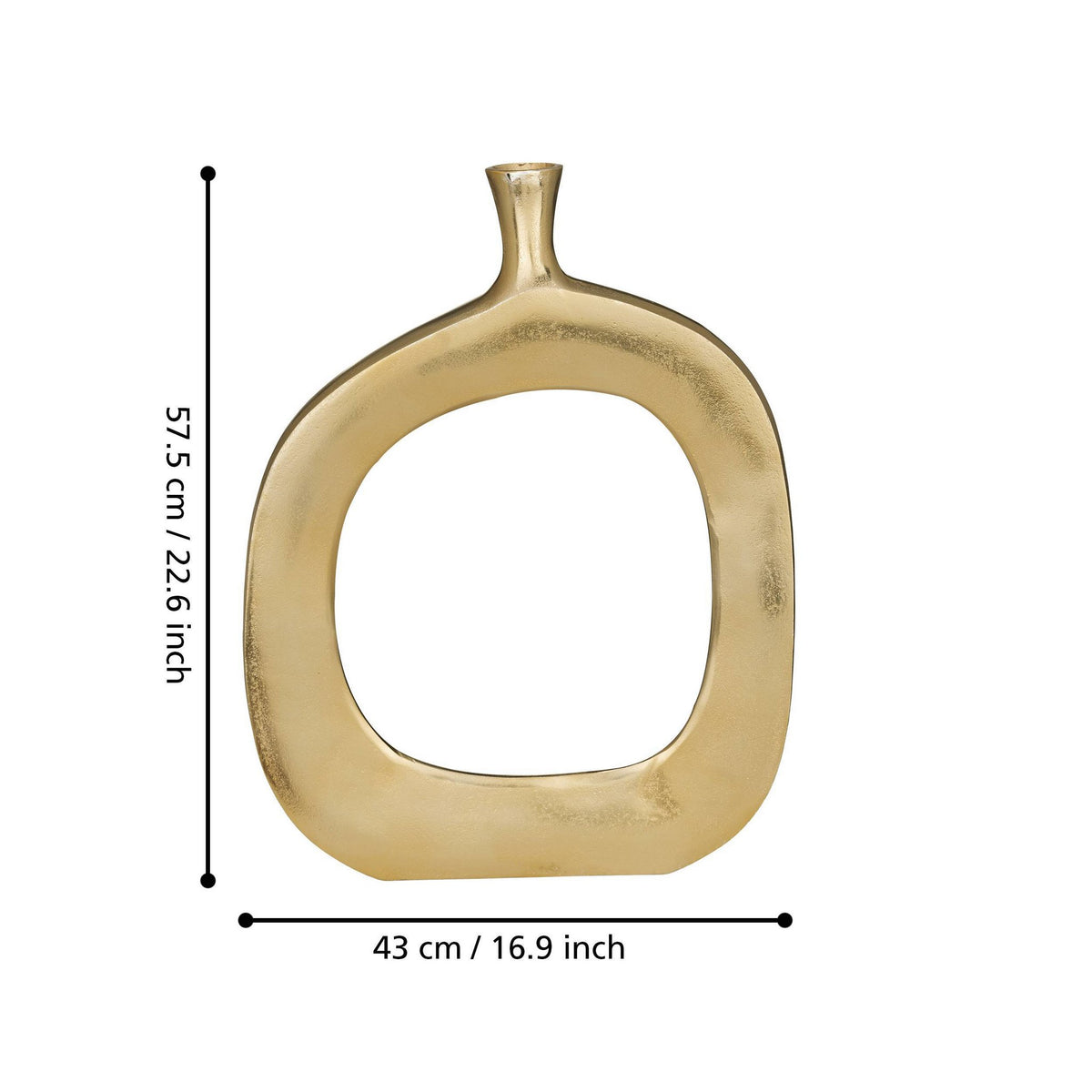 Vaas Ankarefo Goud 43x6x57,5cm