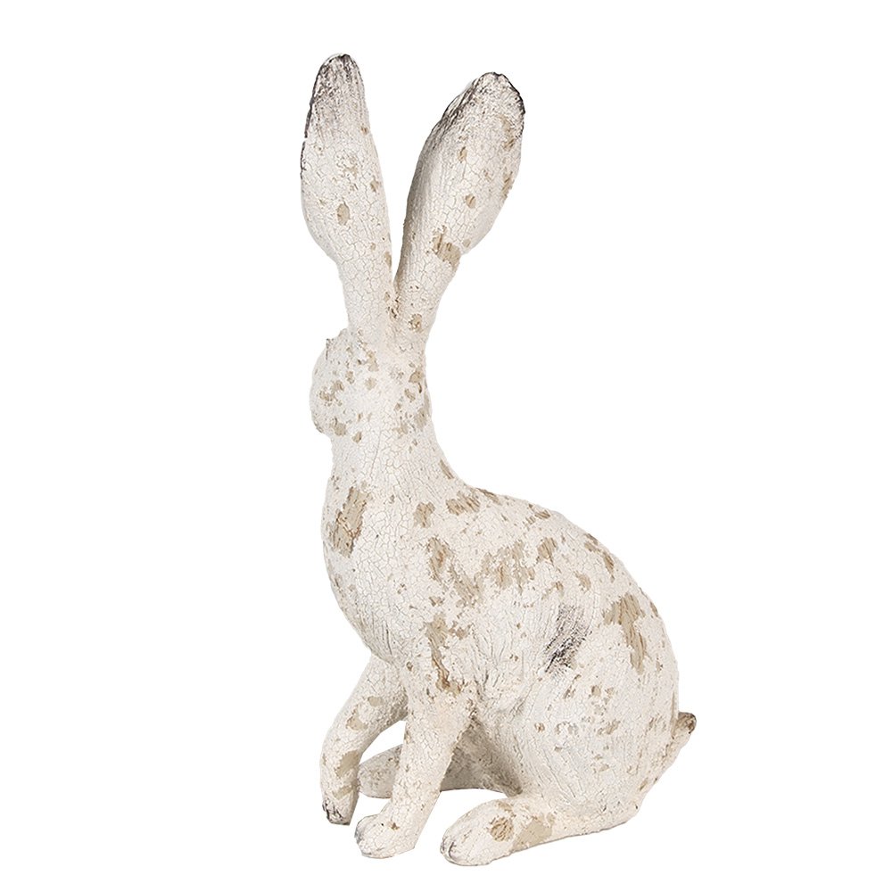 Beeld Konijn 26 cm Beige Polyresin Paasdecoratie