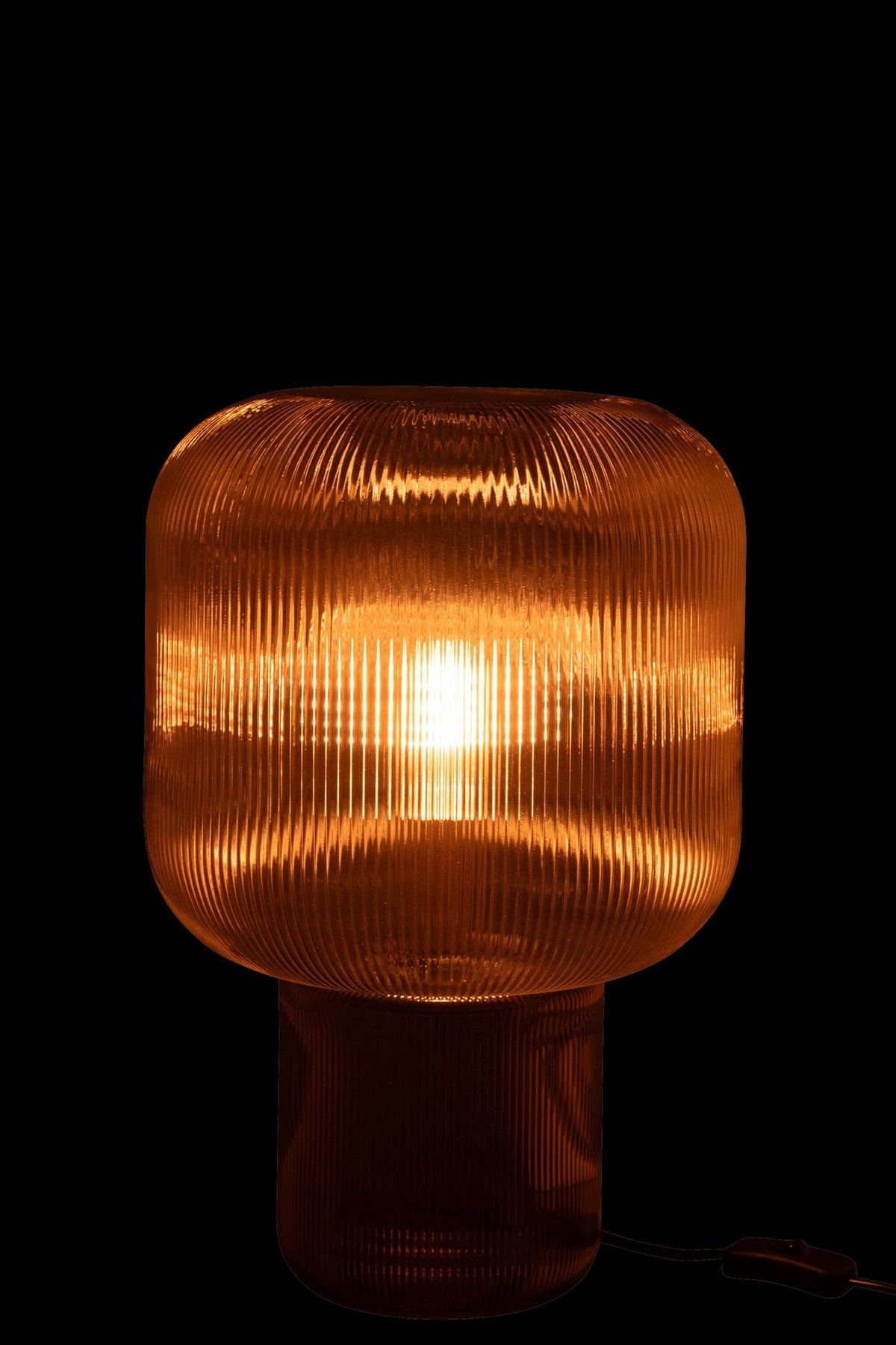 J-Line tafellamp - glas - bruin