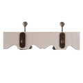 Wandkapstok 2 Haken 23x6x10 cm Wit Hout