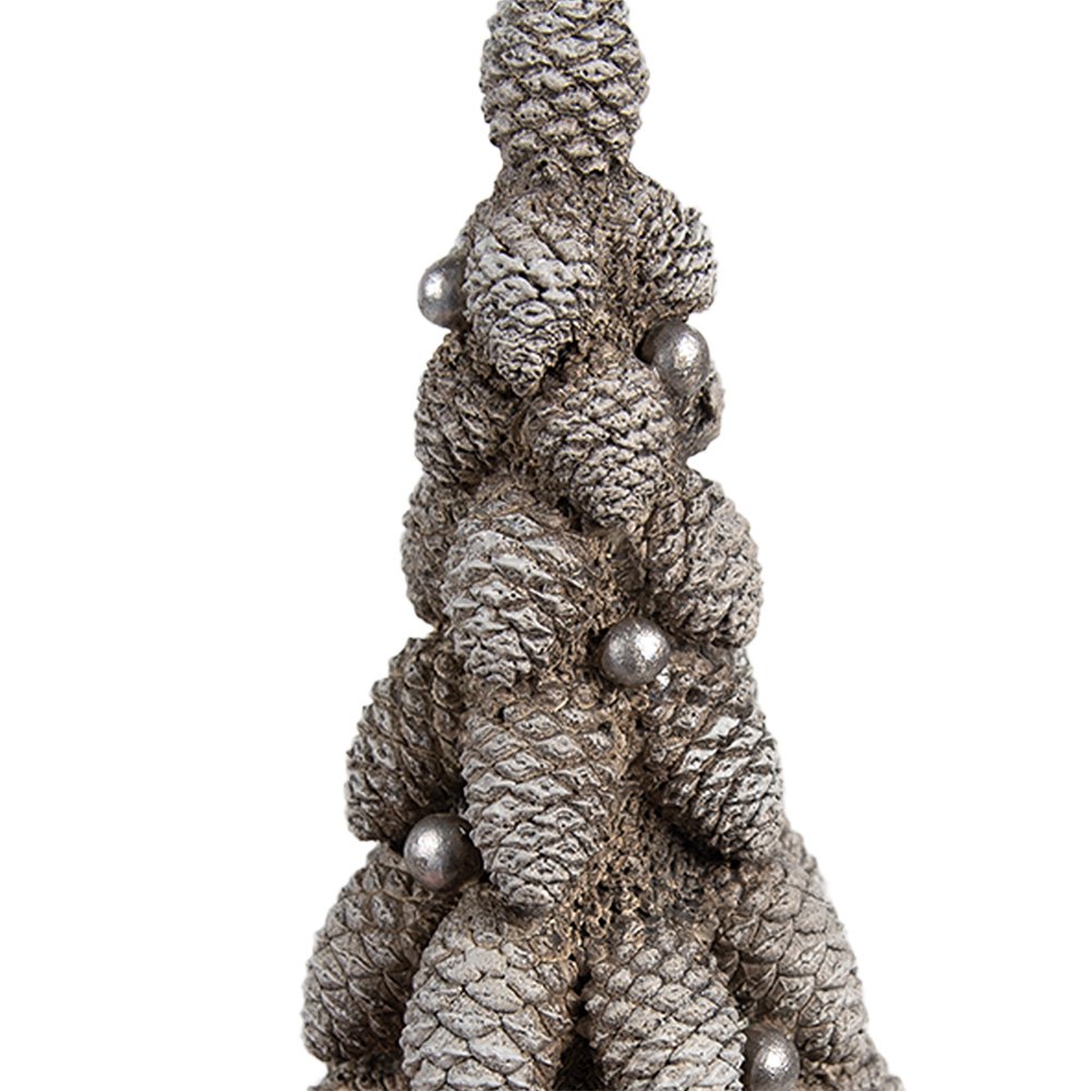 Decoratie Beeld Kerstboom Ø 7x19 cm Bruin Kunststof
