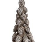 Decoratie Beeld Kerstboom Ø 7x19 cm Bruin Kunststof