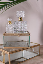 Parfum Flesje 3x3x7 cm Glas Decoratie Flesje