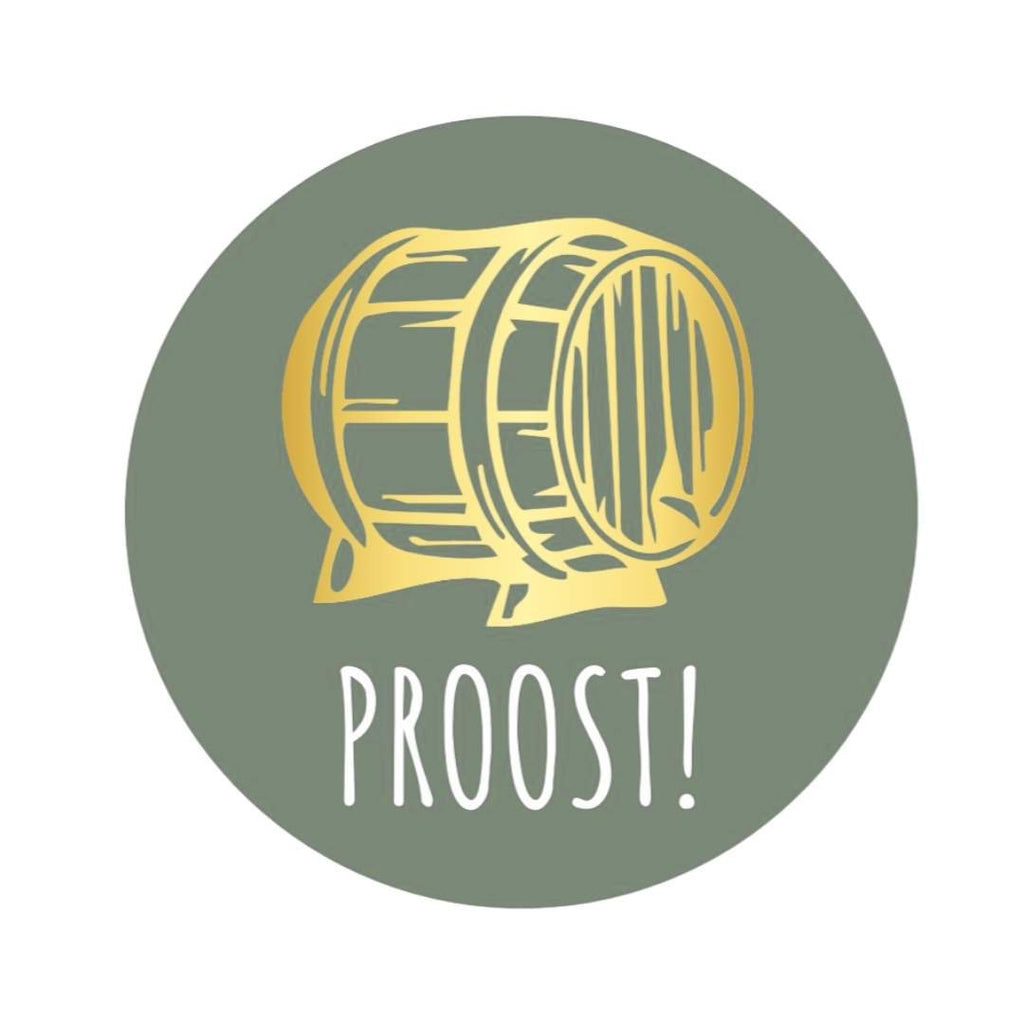 Etiketten – Proost! – Olijf Groen – 250 Stuks