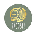 Etiketten – Proost! – Olijf Groen – 250 Stuks