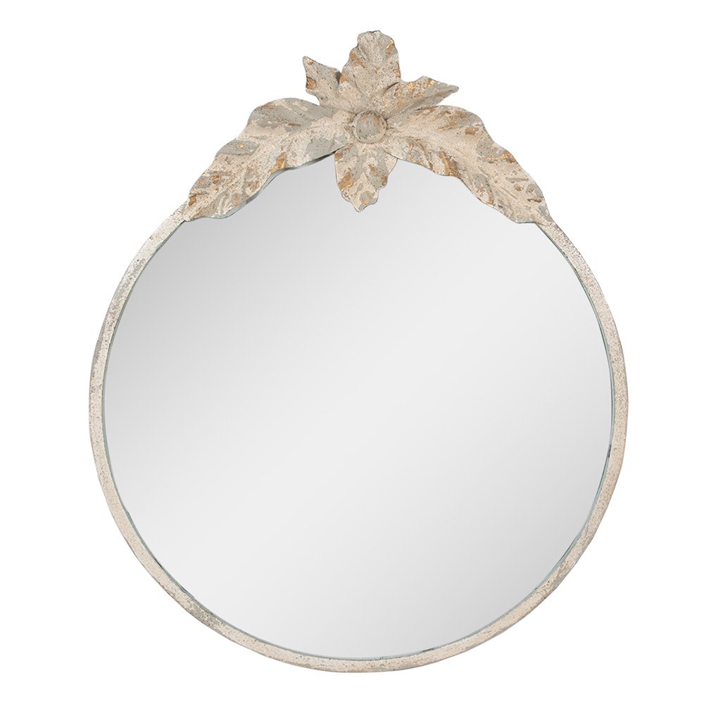 Spiegel 50x4x60 cm Beige Metaal Wandspiegel