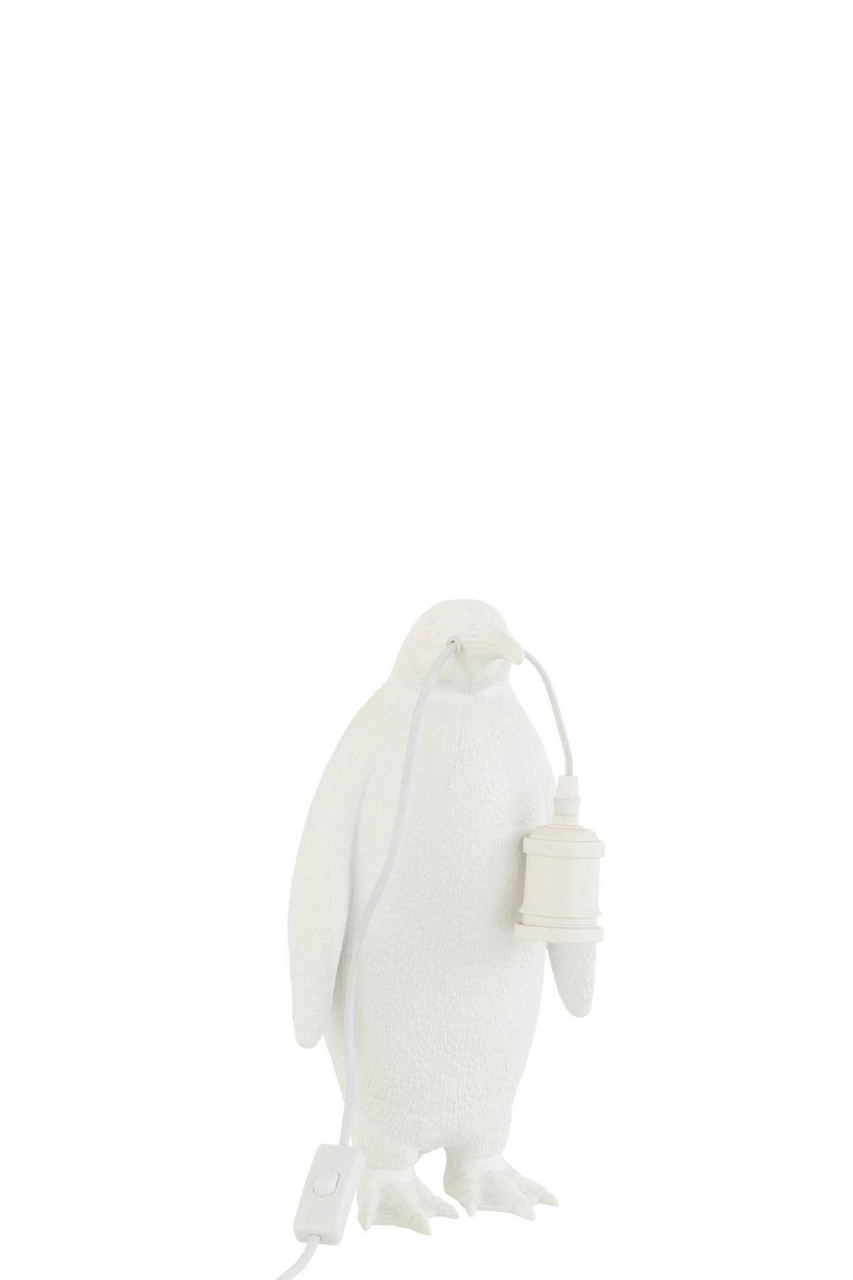 J-Line tafellamp Pinguïn - polyresin - wit - small