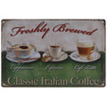 Klassiek Italiaans Koffie Retro Wandbord 20x30