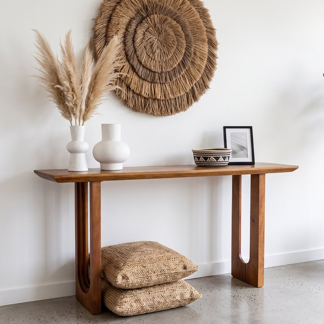 Bullnose mangohouten sidetable Chamfered