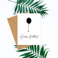 Happy Birthday Ballon - vouwkaart met envelop 5 set