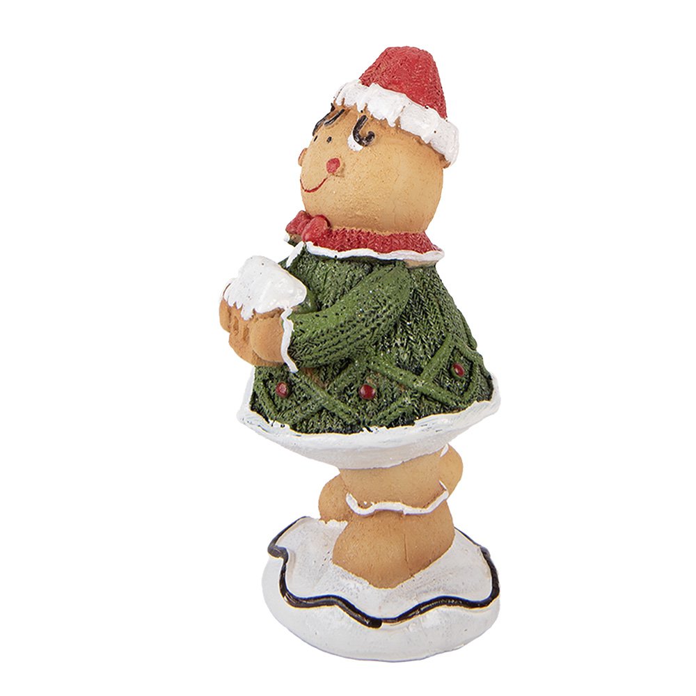 Kerstdecoratie Beeld 9x8x16 cm Bruin Polyresin