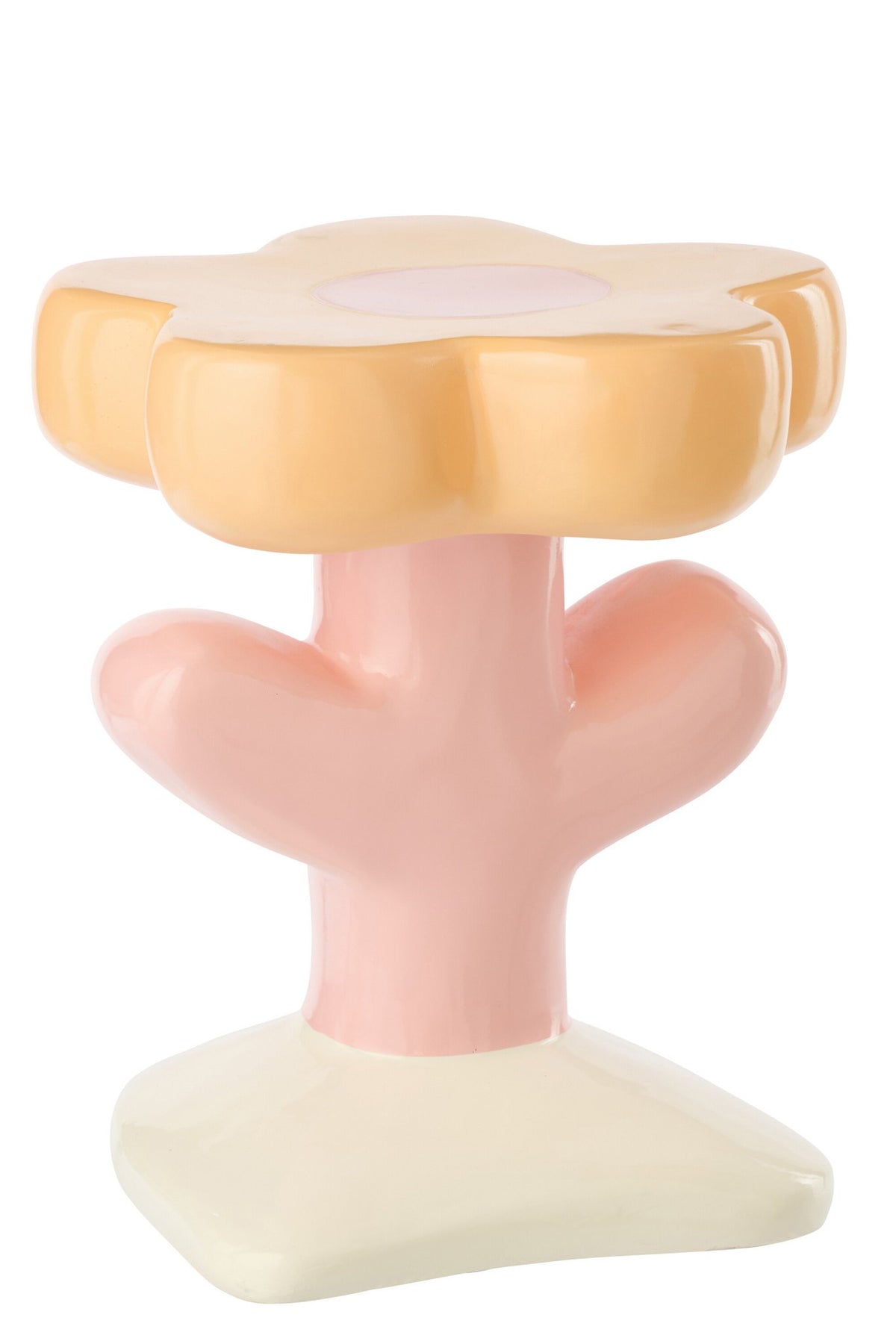 J-Line bijzettafel Bloem Ella - polyresin - mix