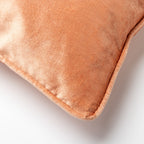 Chloe | Kussen | 50x50 cm gedempte klei | Roze | Uni | Velvet | Hoii | Met luxe binnenkussen